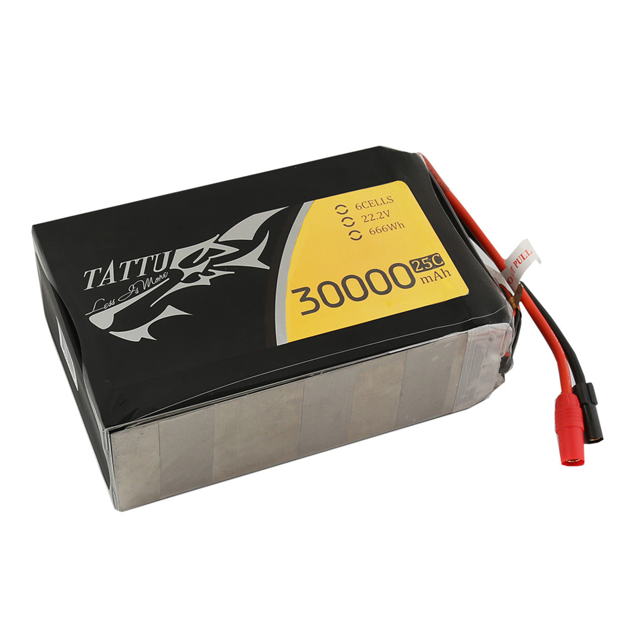 Tattu 30AH 6S 22.2V 25C Lipo Battery Pack With AS150+XT150 Plug