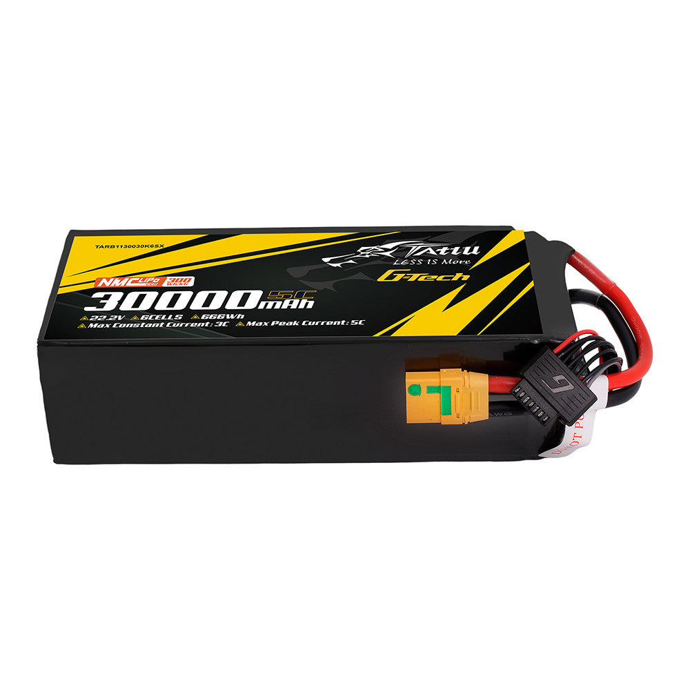 Semi-solid State 300Wh/kg 30000mAh 5C 22.2V 6S1P G-Tech Lipo Battery Pack with XT90S-F