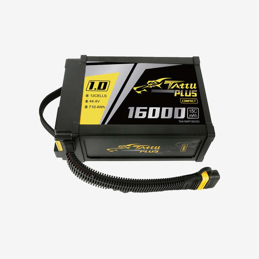 Tattu 16AH 12S LiPo Battery Pack with AS150U Connector (Alta-X Gen2 12S Flight Battery)