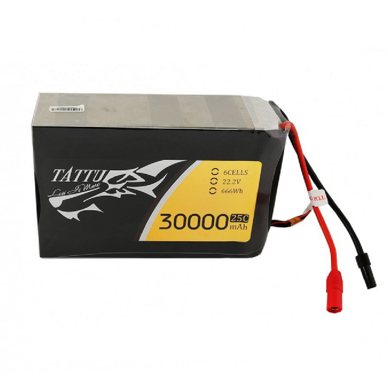 Tattu 30AH 6S 22.2V 25C Lipo Battery Pack With AS150+XT150 Plug