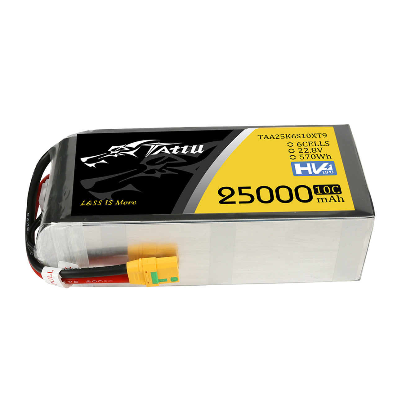 Tattu 25AH-HV 6S LiPo Battery with XT-90